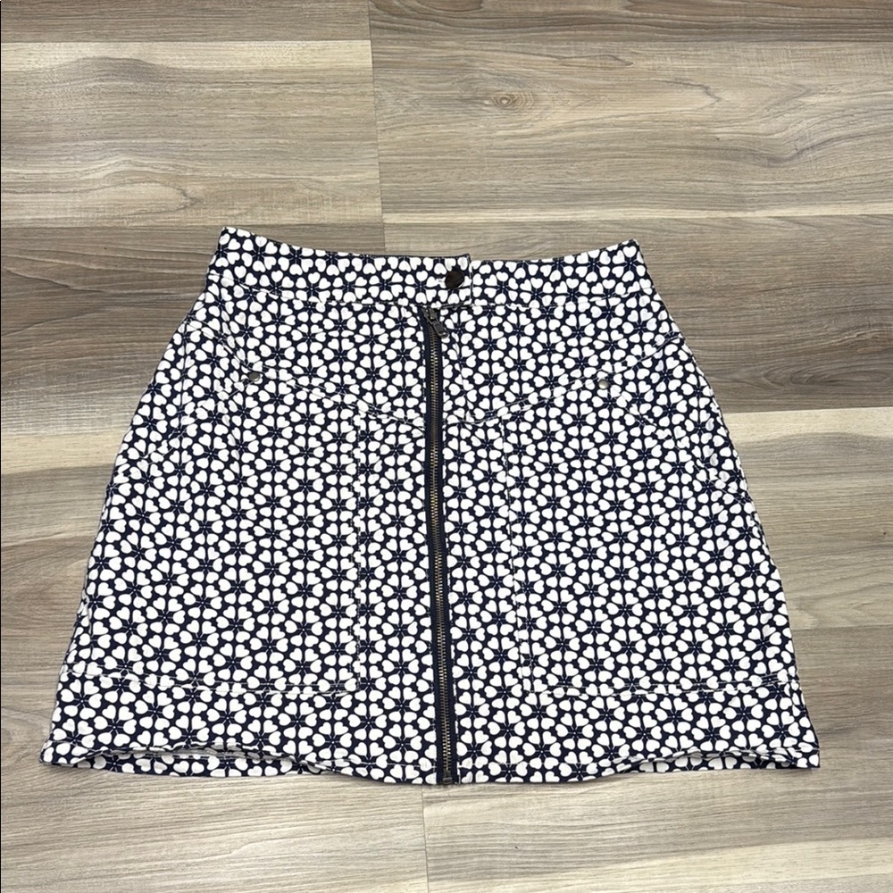 🏴 Rebecca Minkoff Black and White A-Line Mini Skirt size 8